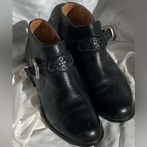 COPY - Ariat Women’s Black Leather Ankle Boot Size  9B Western Boot Buckle 16401